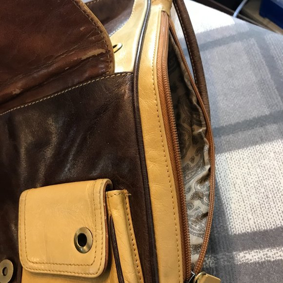 Genuine Leather Purse Shoulder Bag with Adjustable Handle Joanel Elle Canada - Picture 6 of 8